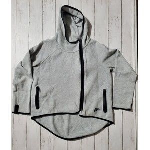 Nike Tech Cape Hoodie Sweatshirt Women's Size Small Grey Black